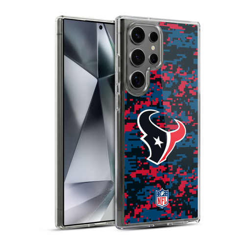 NFL Houston Texans Graphics Digital Camouflage Soft Gel Case for Samsung Galaxy S24 Ultra 5G & MagSafe