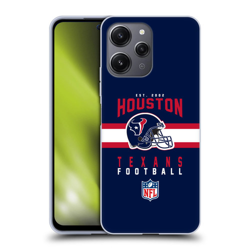 NFL Houston Texans Graphics Helmet Typography Soft Gel Case for Xiaomi Redmi 12