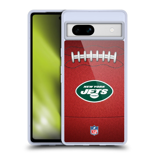 NFL New York Jets Graphics Football Soft Gel Case for Google Pixel 7a