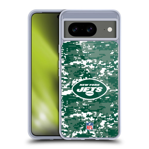 NFL New York Jets Graphics Digital Camouflage Soft Gel Case for Google Pixel 8