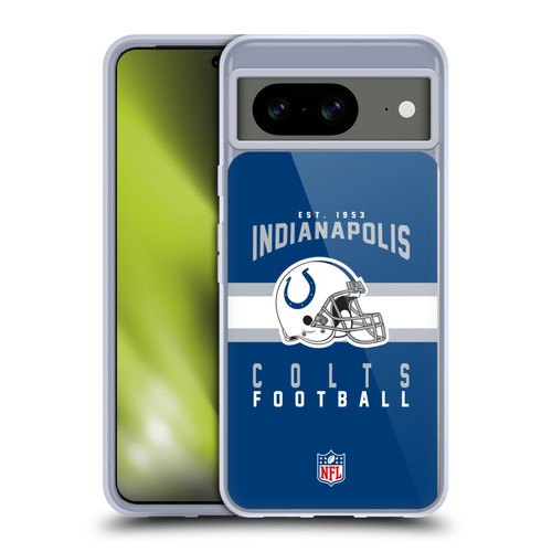 NFL Indianapolis Colts Graphics Helmet Typography Soft Gel Case for Google Pixel 8
