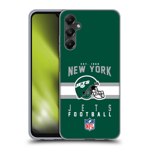 NFL New York Jets Graphics Helmet Typography Soft Gel Case for Samsung Galaxy A05s