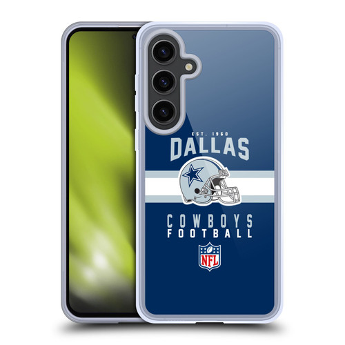 NFL Dallas Cowboys Graphics Helmet Typography Soft Gel Case for Samsung Galaxy S24+ 5G