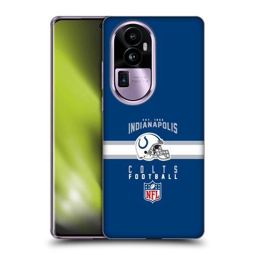 NFL Indianapolis Colts Graphics Helmet Typography Soft Gel Case for OPPO Reno10 Pro+