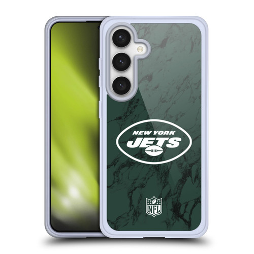 NFL New York Jets Graphics Coloured Marble Soft Gel Case for Samsung Galaxy S24 5G