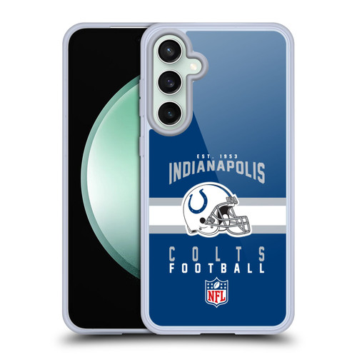 NFL Indianapolis Colts Graphics Helmet Typography Soft Gel Case for Samsung Galaxy S23 FE 5G