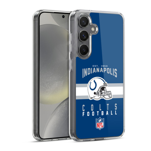 NFL Indianapolis Colts Graphics Helmet Typography Soft Gel Case for Samsung Galaxy S24 5G & MagSafe