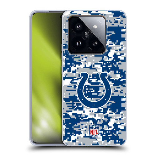 NFL Indianapolis Colts Graphics Digital Camouflage Soft Gel Case for Xiaomi 14 Pro