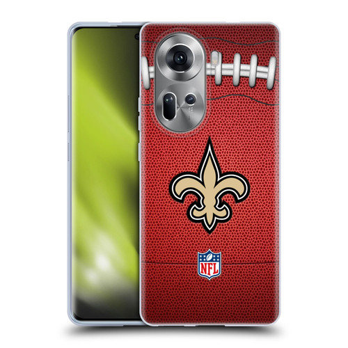 NFL New Orleans Saints Graphics Football Soft Gel Case for OPPO Reno11