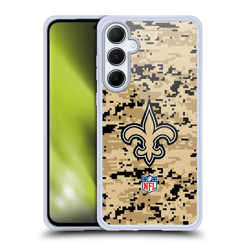 NFL New Orleans Saints Graphics Digital Camouflage Soft Gel Case for Samsung Galaxy A55 5G