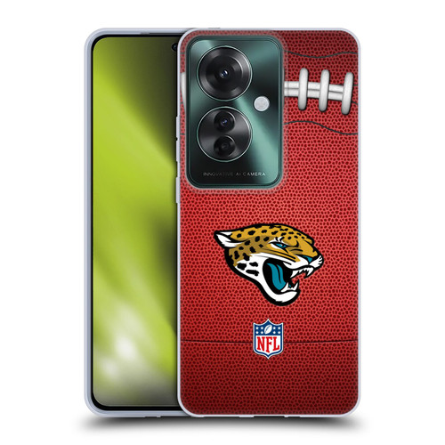NFL Jacksonville Jaguars Graphics Football Soft Gel Case for OPPO Reno11 F 5G / F25 Pro 5G