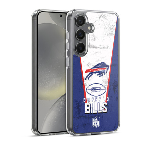 NFL Buffalo Bills Logo Art Banner Soft Gel Case for Samsung Galaxy S24 5G & MagSafe