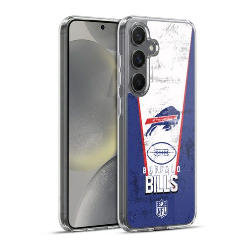 NFL Buffalo Bills Logo Art Banner Soft Gel Case for Samsung Galaxy S24+ 5G & MagSafe