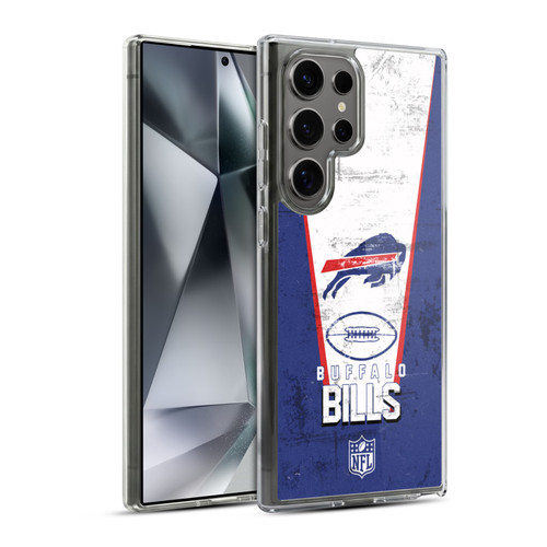 NFL Buffalo Bills Logo Art Banner Soft Gel Case for Samsung Galaxy S24 Ultra 5G & MagSafe