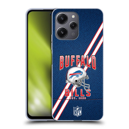 NFL Buffalo Bills Logo Art Football Stripes Soft Gel Case for Xiaomi Redmi 12