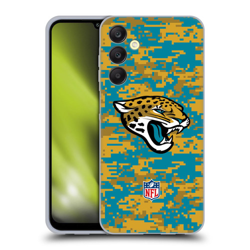 NFL Jacksonville Jaguars Graphics Digital Camouflage Soft Gel Case for Samsung Galaxy A25 5G