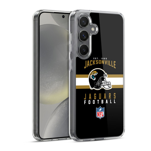NFL Jacksonville Jaguars Graphics Helmet Typography Soft Gel Case for Samsung Galaxy S24 5G & MagSafe