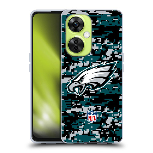 NFL Philadelphia Eagles Graphics Digital Camouflage Soft Gel Case for OnePlus Nord CE 3 Lite 5G