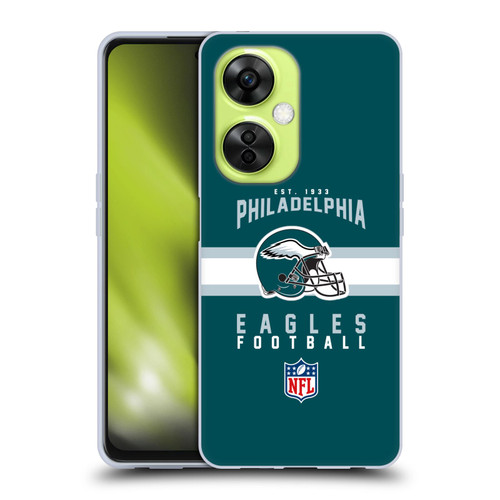 NFL Philadelphia Eagles Graphics Helmet Typography Soft Gel Case for OnePlus Nord CE 3 Lite 5G