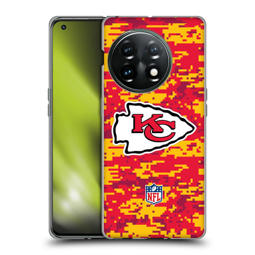 NFL Kansas City Chiefs Graphics Digital Camouflage Soft Gel Case for OnePlus 11 5G