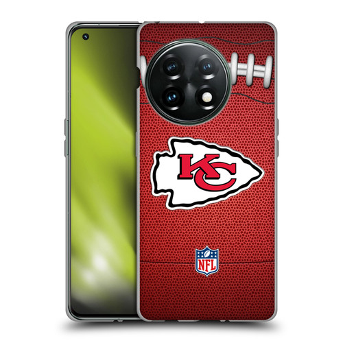 NFL Kansas City Chiefs Graphics Football Soft Gel Case for OnePlus 11 5G