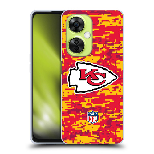 NFL Kansas City Chiefs Graphics Digital Camouflage Soft Gel Case for OnePlus Nord CE 3 Lite 5G