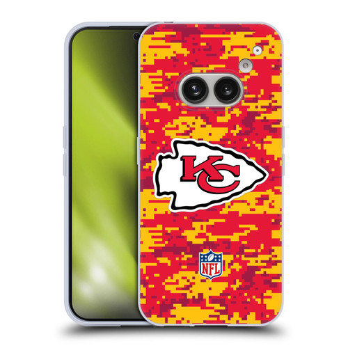 NFL Kansas City Chiefs Graphics Digital Camouflage Soft Gel Case for Nothing Phone (2a)