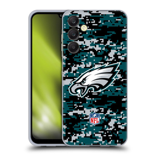 NFL Philadelphia Eagles Graphics Digital Camouflage Soft Gel Case for Samsung Galaxy A25 5G