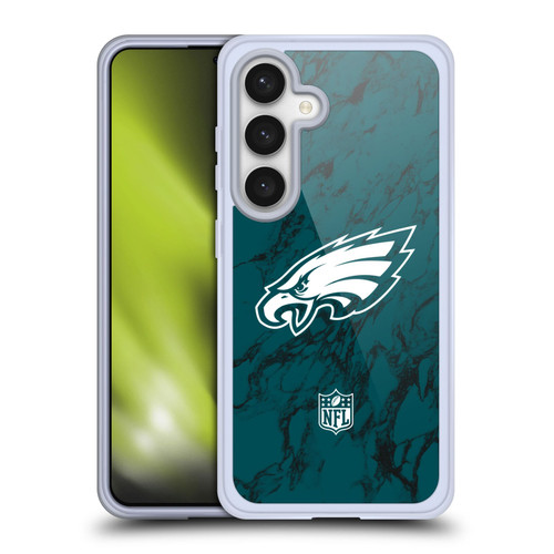 NFL Philadelphia Eagles Graphics Coloured Marble Soft Gel Case for Samsung Galaxy S24 5G