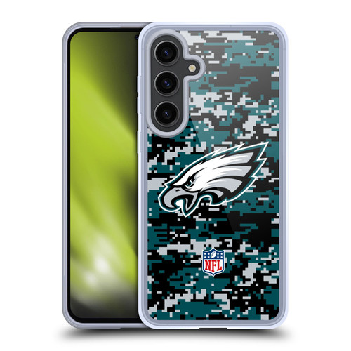 NFL Philadelphia Eagles Graphics Digital Camouflage Soft Gel Case for Samsung Galaxy S24+ 5G