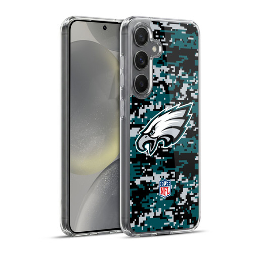 NFL Philadelphia Eagles Graphics Digital Camouflage Soft Gel Case for Samsung Galaxy S24+ 5G & MagSafe