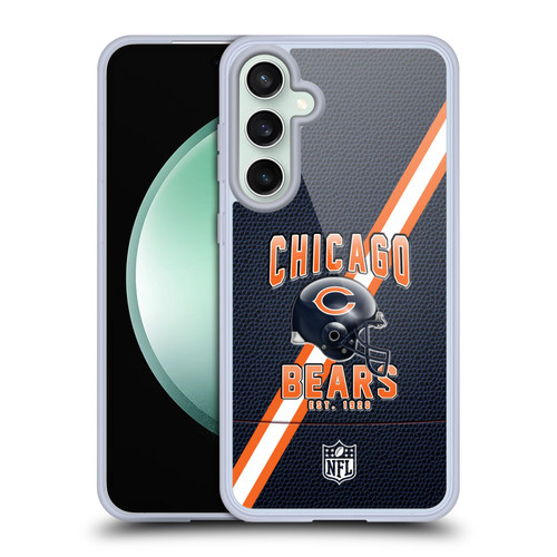 NFL Chicago Bears Logo Art Football Stripes Soft Gel Case for Samsung Galaxy S23 FE 5G