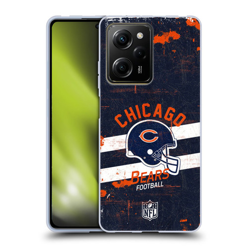 NFL Chicago Bears Logo Art Helmet Distressed Soft Gel Case for Xiaomi Redmi Note 12 Pro 5G