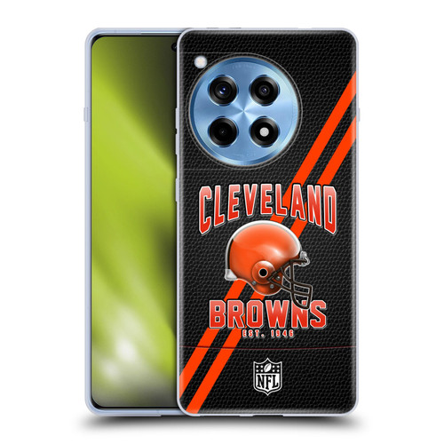 NFL Cleveland Browns Logo Art Football Stripes Soft Gel Case for OnePlus 12R