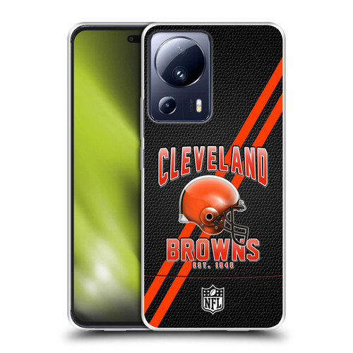 NFL Cleveland Browns Logo Art Football Stripes Soft Gel Case for Xiaomi 13 Lite 5G