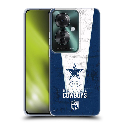 NFL Dallas Cowboys Logo Art Banner Soft Gel Case for OPPO Reno11 F 5G / F25 Pro 5G
