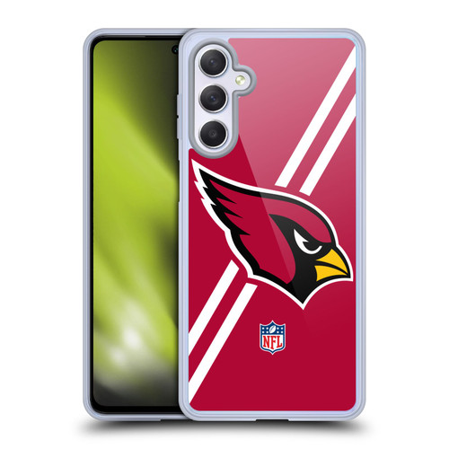 NFL Arizona Cardinals Logo Stripes Soft Gel Case for Samsung Galaxy M54 5G