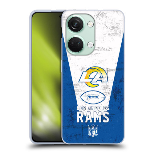 NFL Los Angeles Rams Logo Art Banner 100th Soft Gel Case for OnePlus Nord 3 5G