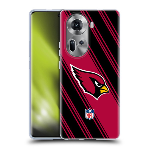 NFL Arizona Cardinals Artwork Stripes Soft Gel Case for OPPO Reno11