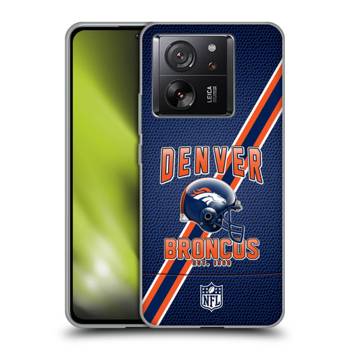 NFL Denver Broncos Logo Art Football Stripes Soft Gel Case for Xiaomi 13T 5G / 13T Pro 5G