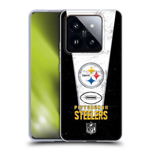 NFL Pittsburgh Steelers Logo Art Banner Soft Gel Case for Xiaomi 14 Pro