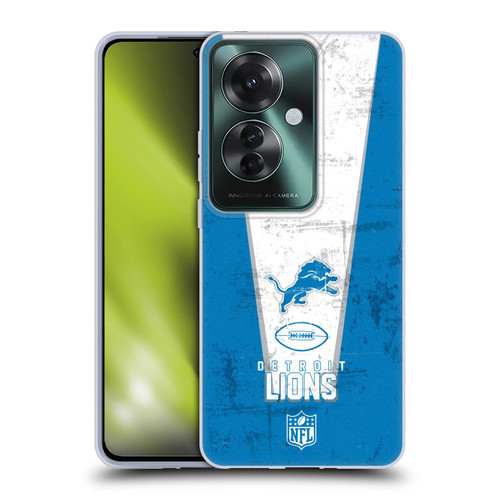 NFL Detroit Lions Logo Art Banner Soft Gel Case for OPPO Reno11 F 5G / F25 Pro 5G