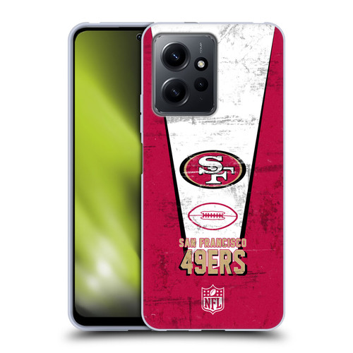 NFL San Francisco 49ers Logo Art Banner Soft Gel Case for Xiaomi Redmi Note 12 4G