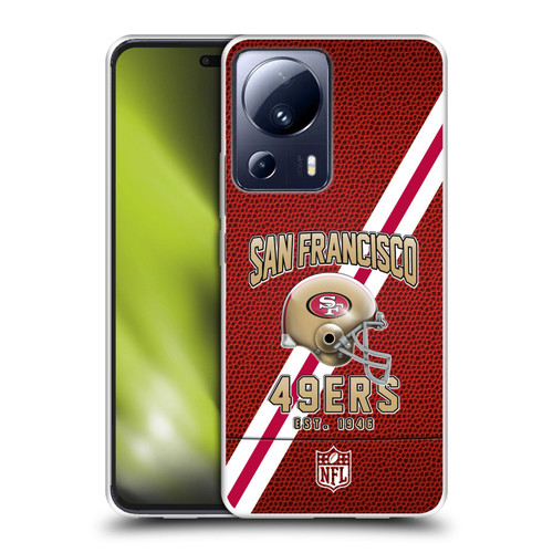 NFL San Francisco 49ers Logo Art Football Stripes Soft Gel Case for Xiaomi 13 Lite 5G