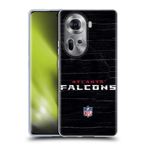 NFL Atlanta Falcons Logo Distressed Look Soft Gel Case for OPPO Reno11
