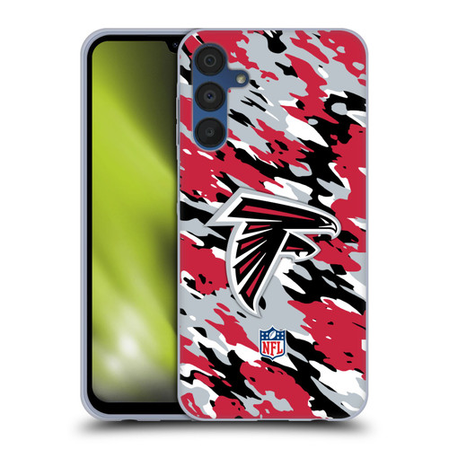 NFL Atlanta Falcons Logo Camou Soft Gel Case for Samsung Galaxy A15