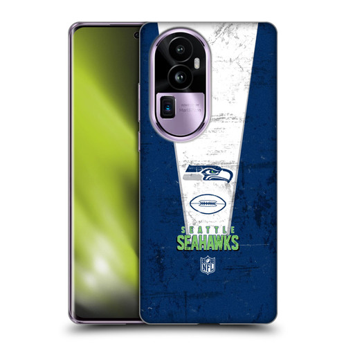 NFL Seattle Seahawks Logo Art Banner Soft Gel Case for OPPO Reno10 Pro+