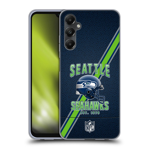 NFL Seattle Seahawks Logo Art Football Stripes Soft Gel Case for Samsung Galaxy A05s