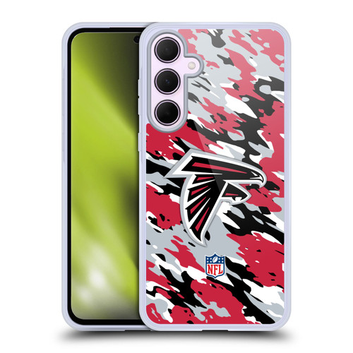NFL Atlanta Falcons Logo Camou Soft Gel Case for Samsung Galaxy A35 5G