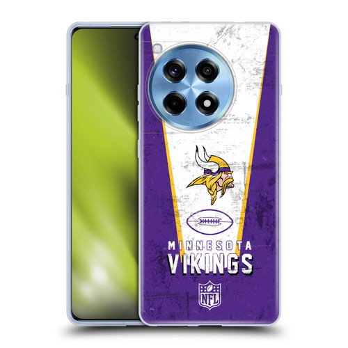 NFL Minnesota Vikings Logo Art Banner Soft Gel Case for OnePlus 12R